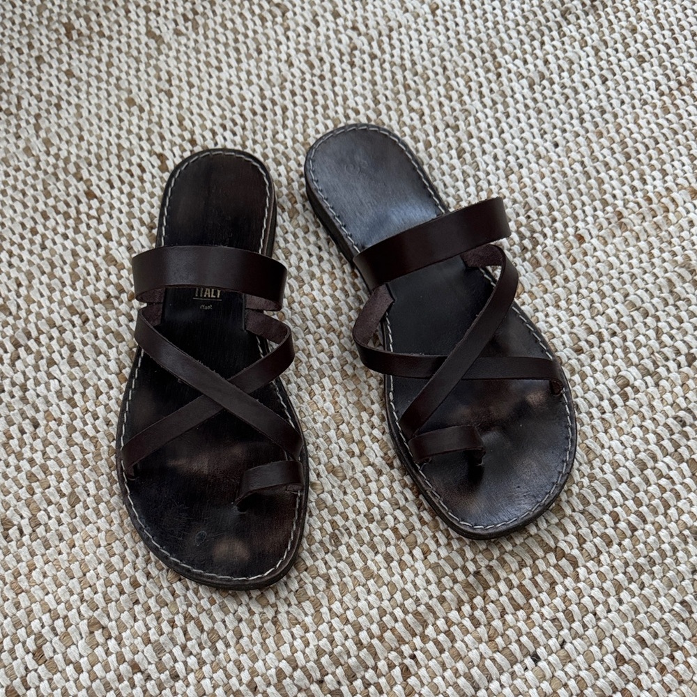 Seychelles Dark Brown leather Sandals